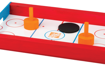 Homemade table hockey game